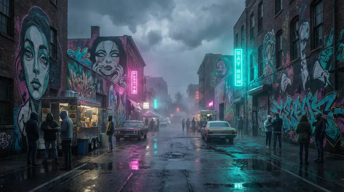 仙踪林19岁大陆RAPPER潮水老狼 - 雨夜壁画街